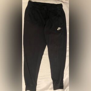 Nike Men's Black Jogger Pants Size M Activewear Drawstring Elastic Waist Pockets